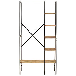 vidaXL Porte-vêtements et étagères 90x40x190cm bois de manguier et fer