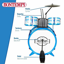 Acheter Batterie musicale Bontempi Bleu Plastique 85 x 68 x 65 cm (9 Pièces) (2 Unités)