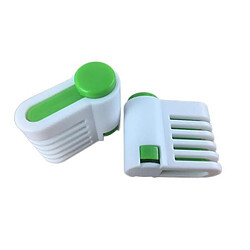 Aiguiseur De Gâteau Toast Couche ABS Plastique Acier Inoxydable Ressort Matériel Vert