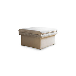 Bestmobilier Wilson - pouf avec rangement en tissu et tissu texturé