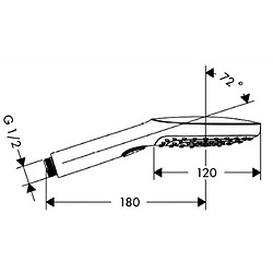 Avis Hansgrohe DCHETTE RAINDANCE E120 3JETS