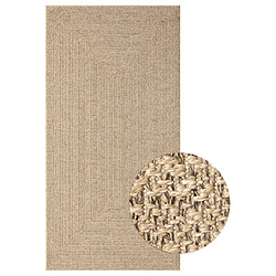 vidaXL Tapis ZIZUR 80x150 cm aspect de jute intérieur et extérieur