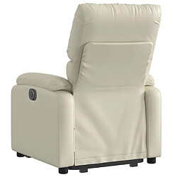 Acheter vidaXL Fauteuil inclinable Crème Similicuir