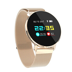 Chrono Montre connectée Femmes avec IP67 Pression artérielle,8 Modes de Sport, cardiofréquencemètre pour Android iOS-d'or