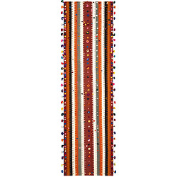 Vidal Tapis de laine 347x98 orange Jajim