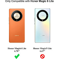 Acheter Coque Pour Honor Magic 6 Lite 5G Silicone Transparente Angles Renforces + 2 Verres Trempes Little Boutik©