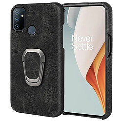 Coque en TPU + PU avec béquille rotative, noir pour votre OnePlus Nord N100