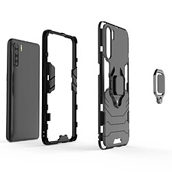 Coque en TPU hybride cool guard avec support de bague noir pour votre OPPO A91/F15