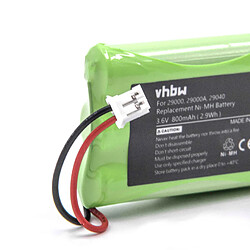 vhbw Batterie NiMH 800mAh (3.6V) pour babyphone, moniteur bébé Oricom SC700, Secure 700