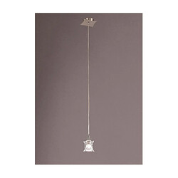 Luminaire Center Suspension Rosa Nickel satiné