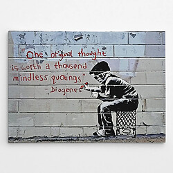 EPIKASA Impression sur Toile Banksy Diogenes Quote