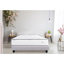 LUXURY LITERIE Matelas Iris (20 cm), mousse haute densité, indépendance de couchage, double face été/hiver, 140x190cm