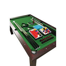 Simba BILLARD AMERICAIN 7FT Snooker table de billard mod. Green Star avec COUVERTURE EN BOIS INCL - Mesure 188 x 96 cm pas cher