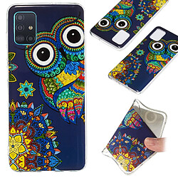 Coque en TPU noctilucent imd motif de hibou pour votre Samsung Galaxy A51