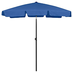 Helloshop26 Parasol de plage 180 x 120 cm bleu azuré 02_0008384