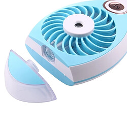 Acheter Wewoo Ventilateur Transparent et bleu Mini Portable USB Rechargeable Humidificateur de Brume d'Eau de Refroidissement Air Condiction avec Réservoir & Clé de Contrôle & Lampe & Vaporisateur la Indicateur & Spray, Capacité du d'Eau: 23ml