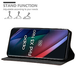 Cadorabo Coque Oppo FIND X3 NEO Etui en Brun