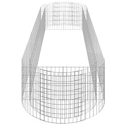 Acheter vidaXL Lit surélevé à gabion Fer galvanisé 400x100x50 cm