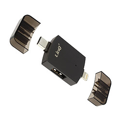 Adaptateur OTG 2en1 USB-C et Lightning vers USB 3.0 et USB 2.0 Femelles LinQ