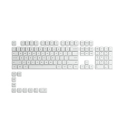 Glorious PC Gaming Race GPBT Keycaps - 115 PBT Tastenkappen, ISO, UK-Layout, Arctic White