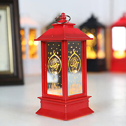 Avis Ramadan Eid Al-Fitr Décoration Crescent Moon Star Lantern LED Lights Rouge S