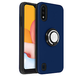 Avizar Coque Samsung Galaxy A01 Antichoc Bague Maintien Support Vidéo Bleu