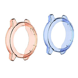 Étui De Protection En TPU Pour Montre Intelligente De 42 Mm Anti-collision Pour Garmin ActiveS 1 Orange + 1 Bleu pas cher