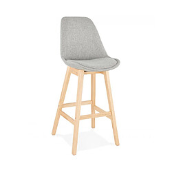 Kokoon Design Tabouret de bar design QOOP GREY 48x56x112 cm