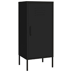 vidaXL Armoire de rangement Noir 42,5x35x101,5 cm Acier