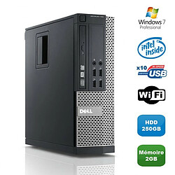 PC DELL Optiplex 790 SFF Intel Pentium G840 2.8Ghz 2Go DDR3 250Go WIFI Win 7 Pro - Occasion