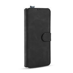 Etui en PU style rétro avec support noir pour votre Xiaomi Redmi K30 Pro