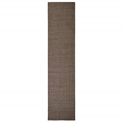 vidaXL Tapis Sisal naturel 80x350 cm Marron