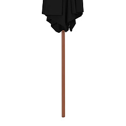 Acheter Maison Chic Parasol Jardin | Parasol d'extérieur avec mat en bois Noir 270 cm - GKD82110