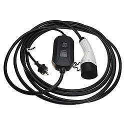 vhbw Câble de recharge type 2 vers prise Schuko compatible avec Opel Mokka-e, Rock-e, Zafira e-Life voiture électrique - 1 phase, 16 A, 3,5 kW, 7 m