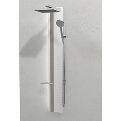 Colonne de douche hydromassante NOVELLINI LINE 2 blanc 150cm pas cher