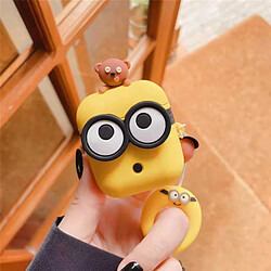 GUPBOO Airpods Coque Housse Étui Protecteur Compatible pour AirPods 3-Fille de dessin animé mignon méchant aux grands yeux