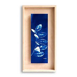 Swabdesign Cadre Carpë cyanotype ZZ plante 40x20cm