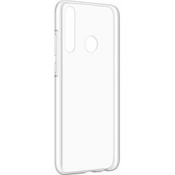 Huawei Coque pour Huawei Y6P Semi-rigide et Souple en Silicone Transparent