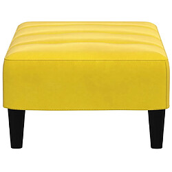 Acheter vidaXL Repose-pied jaune 77x55x31 cm velours