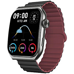 Forever Montre Connectée Sport avec Écran AMOLED 3D Appel Bluetooth Tiron Noir