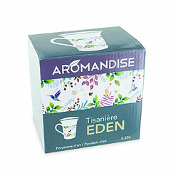 Aromandise Tisanière fleurie - porcelaine - 250 ml pas cher