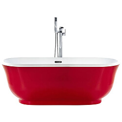 BELIANI Baignoire TESORO 170 cm Rouge