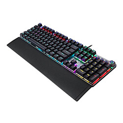 Clavier Mécanique Rétroéclairé Par LED Avec Repose-main à Réponse Rapide Pour PC Gamers Blue Switch