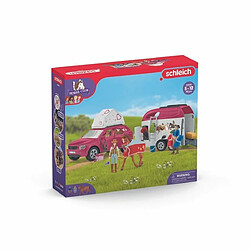 Schleich Horse Club Grand voyage équestre en voiture et remorque