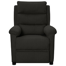 vidaXL Fauteuil inclinable Noir Tissu