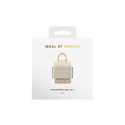 Acheter IDEAL OF SWEDEN Mini Sac pour AirPods 1 / 2 Modèle Flo Texturé Zébré avec Mousqueton Beige