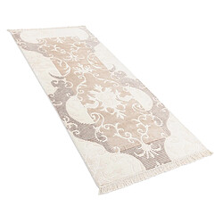 Vidal Tapis de couloir en laine 201x84 beige Darya