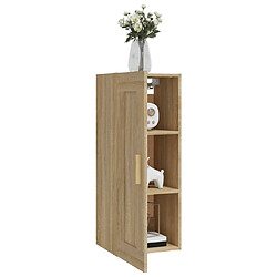 Avis vidaXL Armoire murale Chêne sonoma 35x34x90 cm Bois d'ingénierie