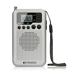 Universal Radio FM/AM portative avec écran LCD, haut-parleur réglé numériquement, prise casque et support horloge