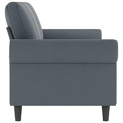 Acheter Maison Chic Canapé à 3 places,Canapé droit,Sofa de Salon,Banquette Gris foncé 180 cm Velours -GKD826205